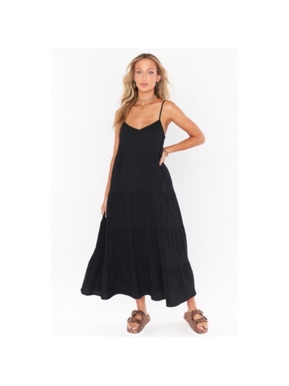 Show me your MUMU black maxi dress size L